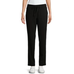 NEW Athletic Works Women’s Black Drawstring Comfort Pants Activewear, XL (16-18)